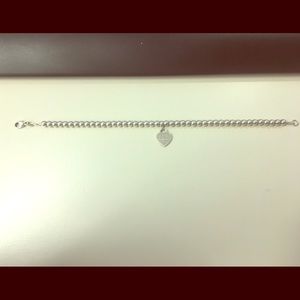 Tiffany & Co mini heart tag beaded bracelet